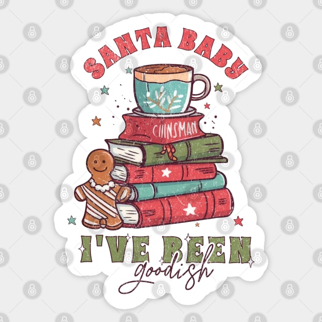 Santa Baby I have been goodish Sticker by MZeeDesigns